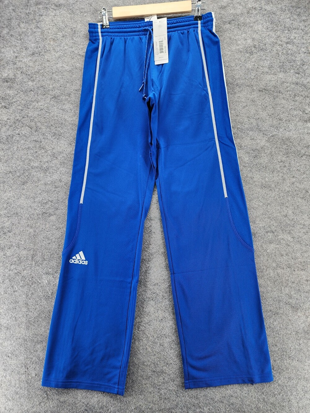 Adidas Sweatpants Mens Small Pull On Blue Ankle Zip
